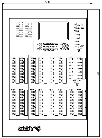 JB-QB-GSTN1500火災(zāi)報(bào)警控制器(聯(lián)動(dòng)型)的外形